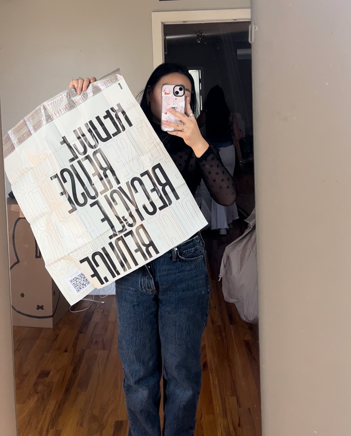 eunice jung poses with her take back bag from for days