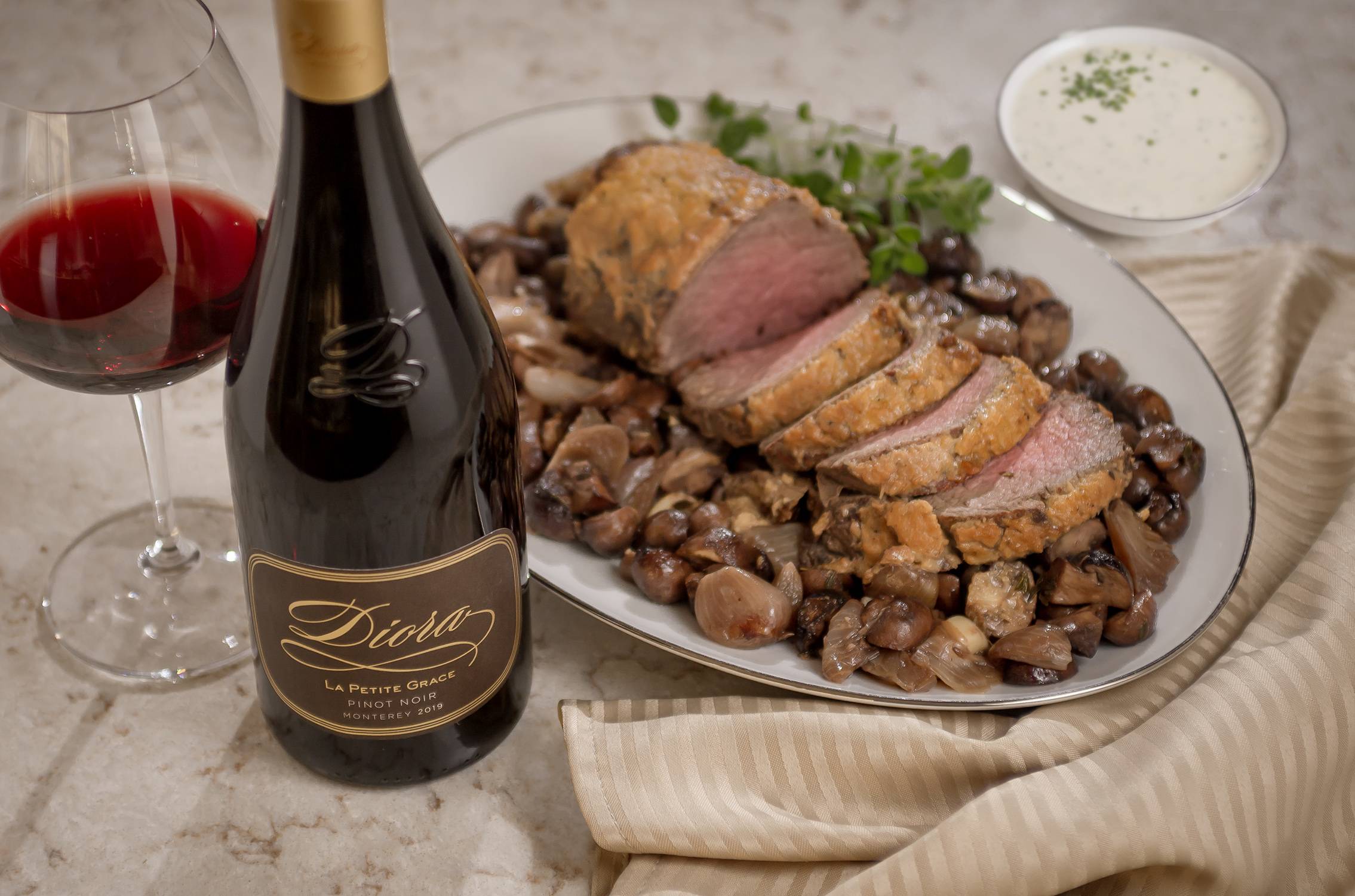 gail simmons' Diora Wine paired with an autumnal meal