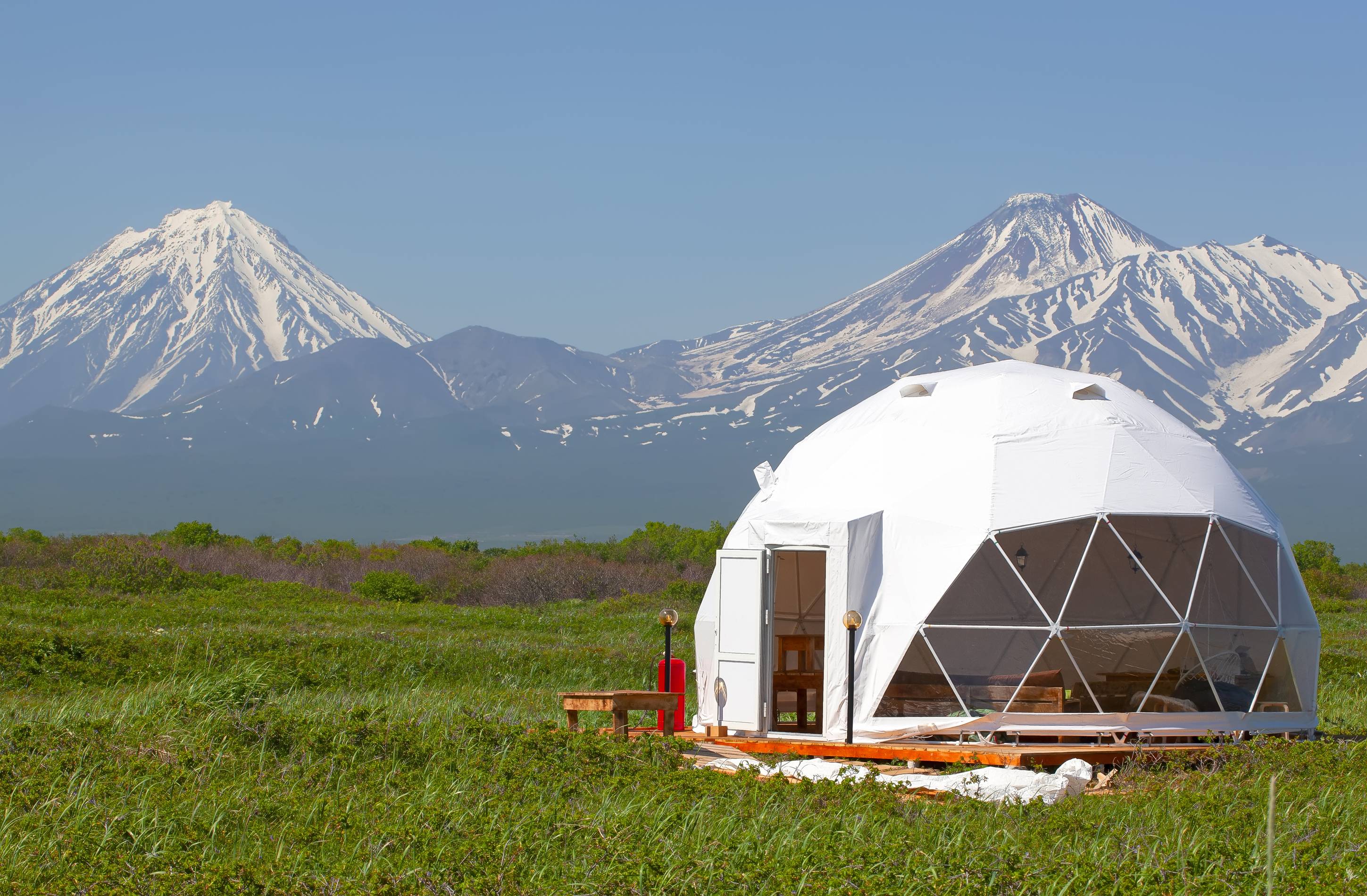 glamping tent in russia