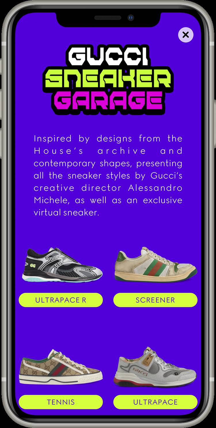 Gucci Sneaker Garage app