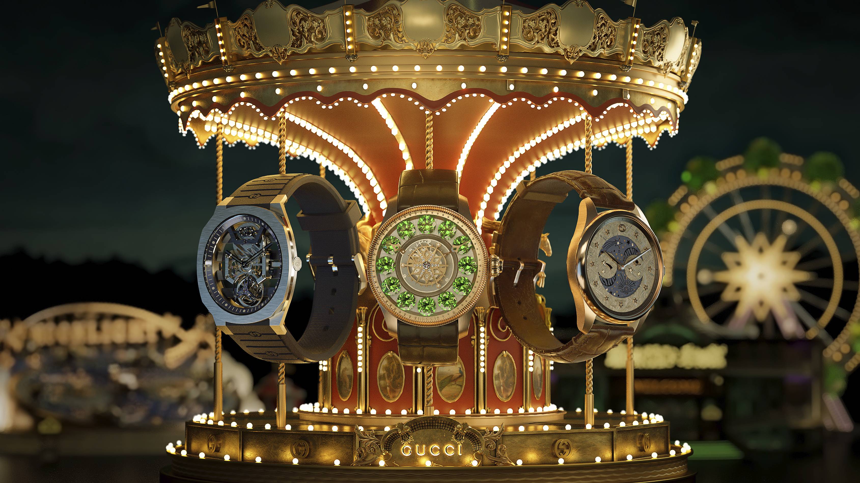 gucci swiss timepieces 50th anniversary spread