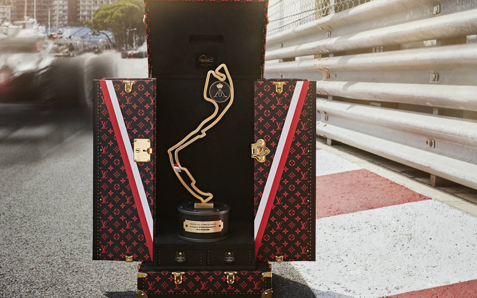 Louis Vuitton Formula 1 Grand Prix de Monaco trophy trunk