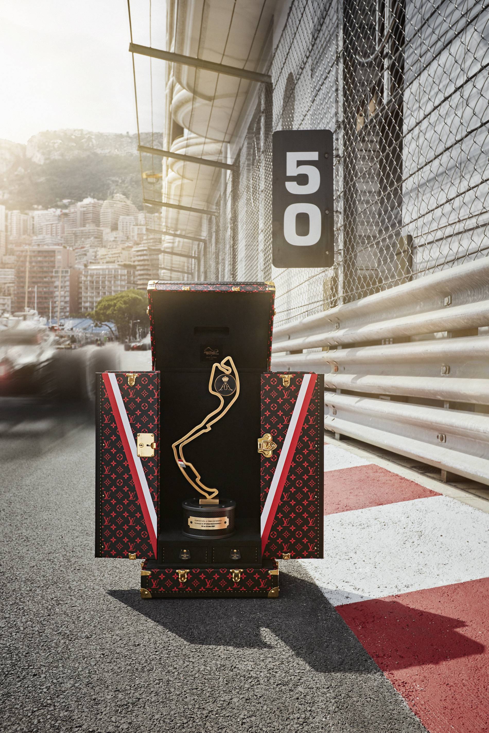 Louis Vuitton Formula 1 2021 Grand Prix de Monaco trophy trunk