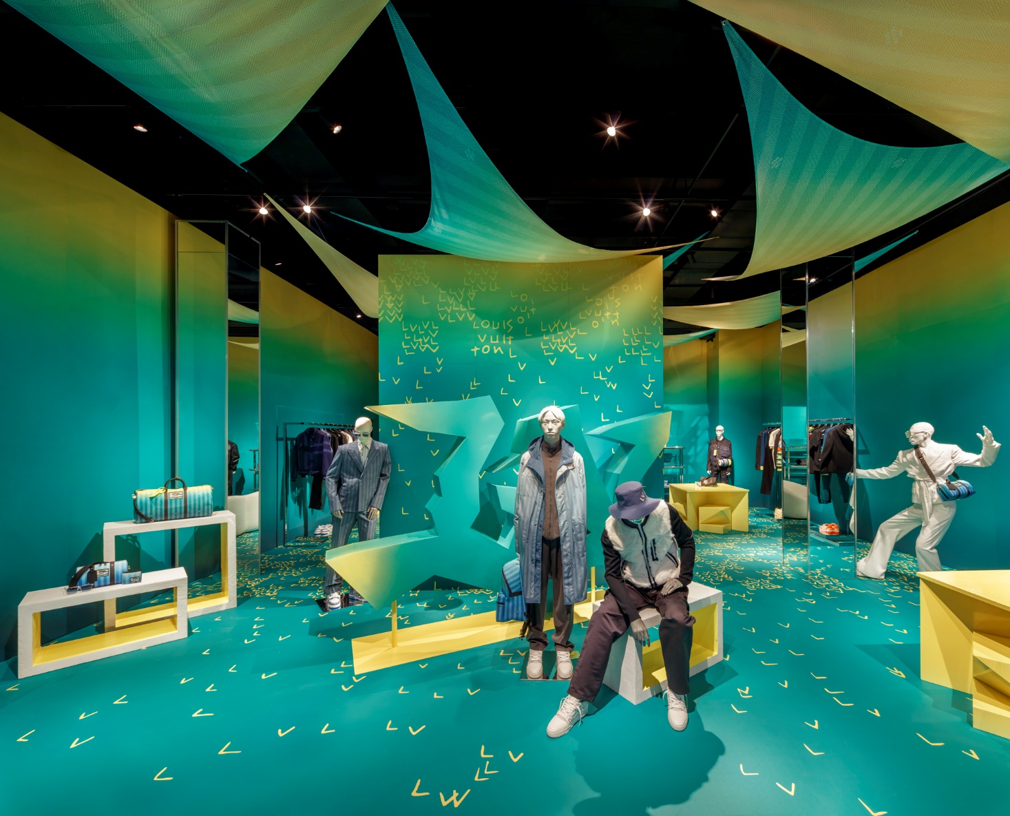 Louis Vuitton Men's Pre-Fall Collection Pop-up in SoHo NYC 2022