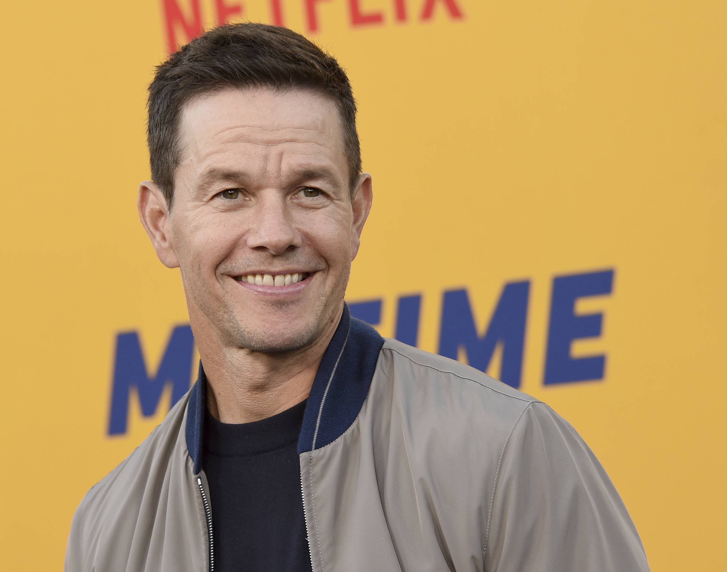 Mark Wahlberg on the red carpet for Me Time on Netflix