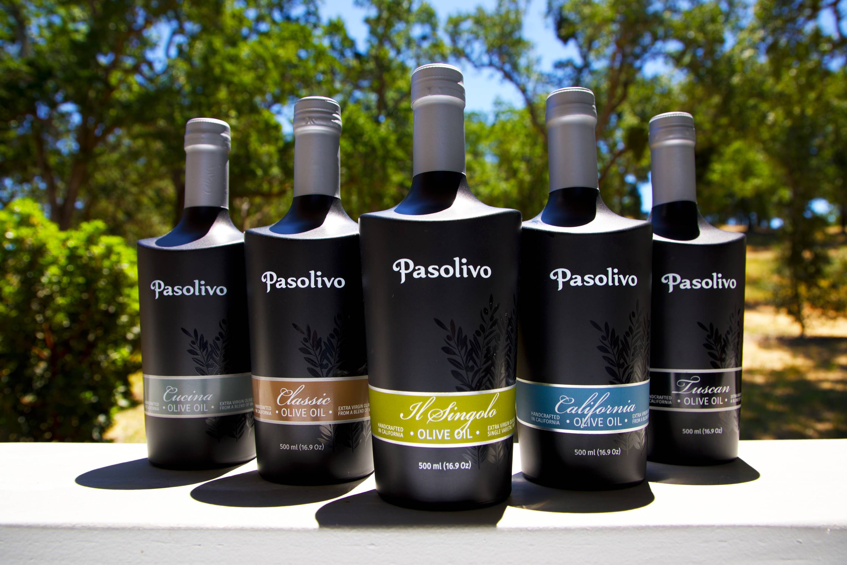 Pasolivo EVOO bottles