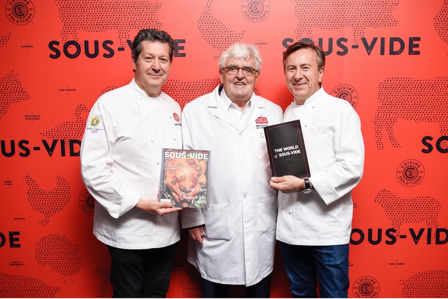 Chef Gerard Bertholon, Dr. Bruno Goussault, Chef Daniel Boulud