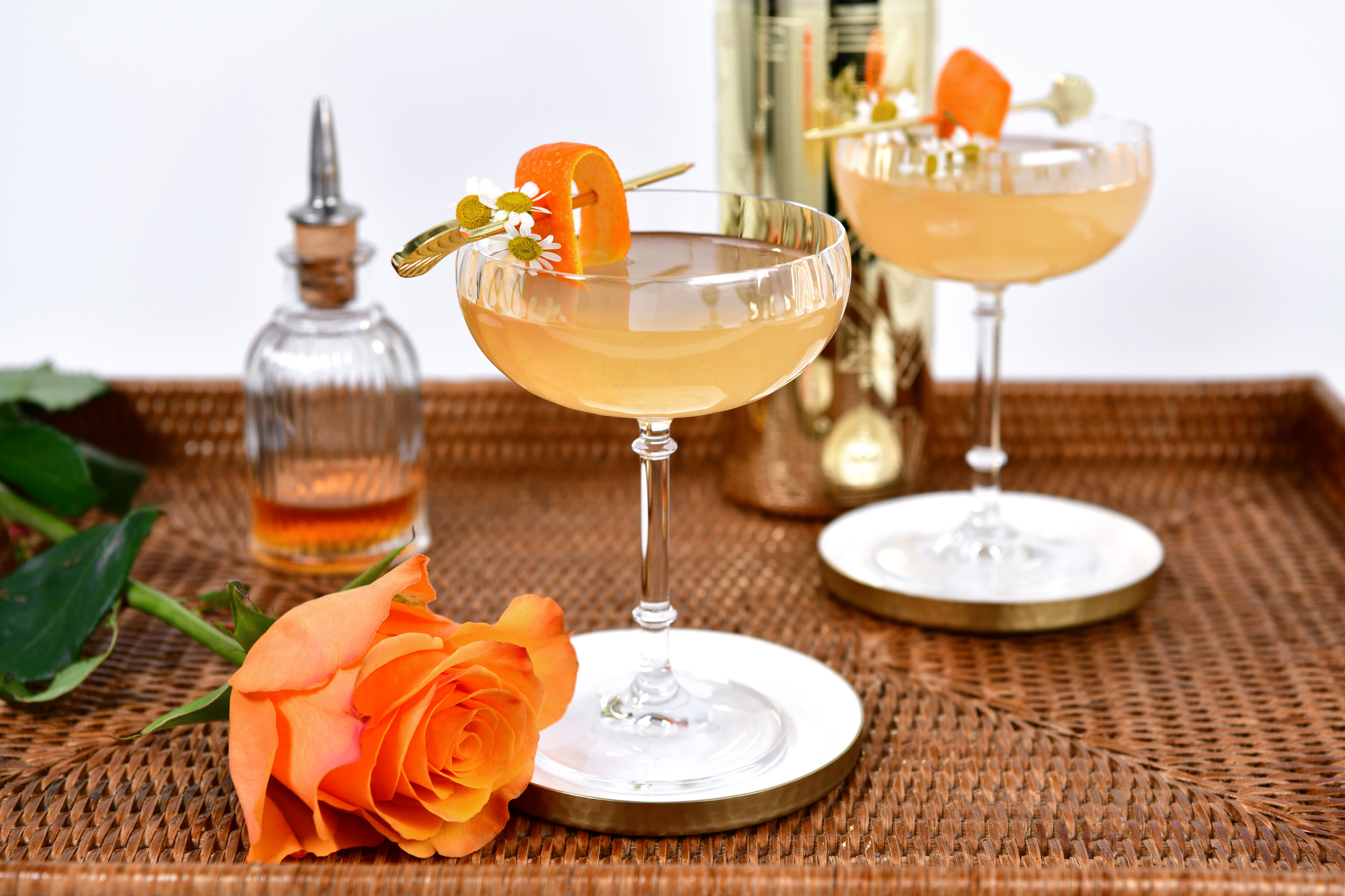 peach orange blossom martini by nolet's gin