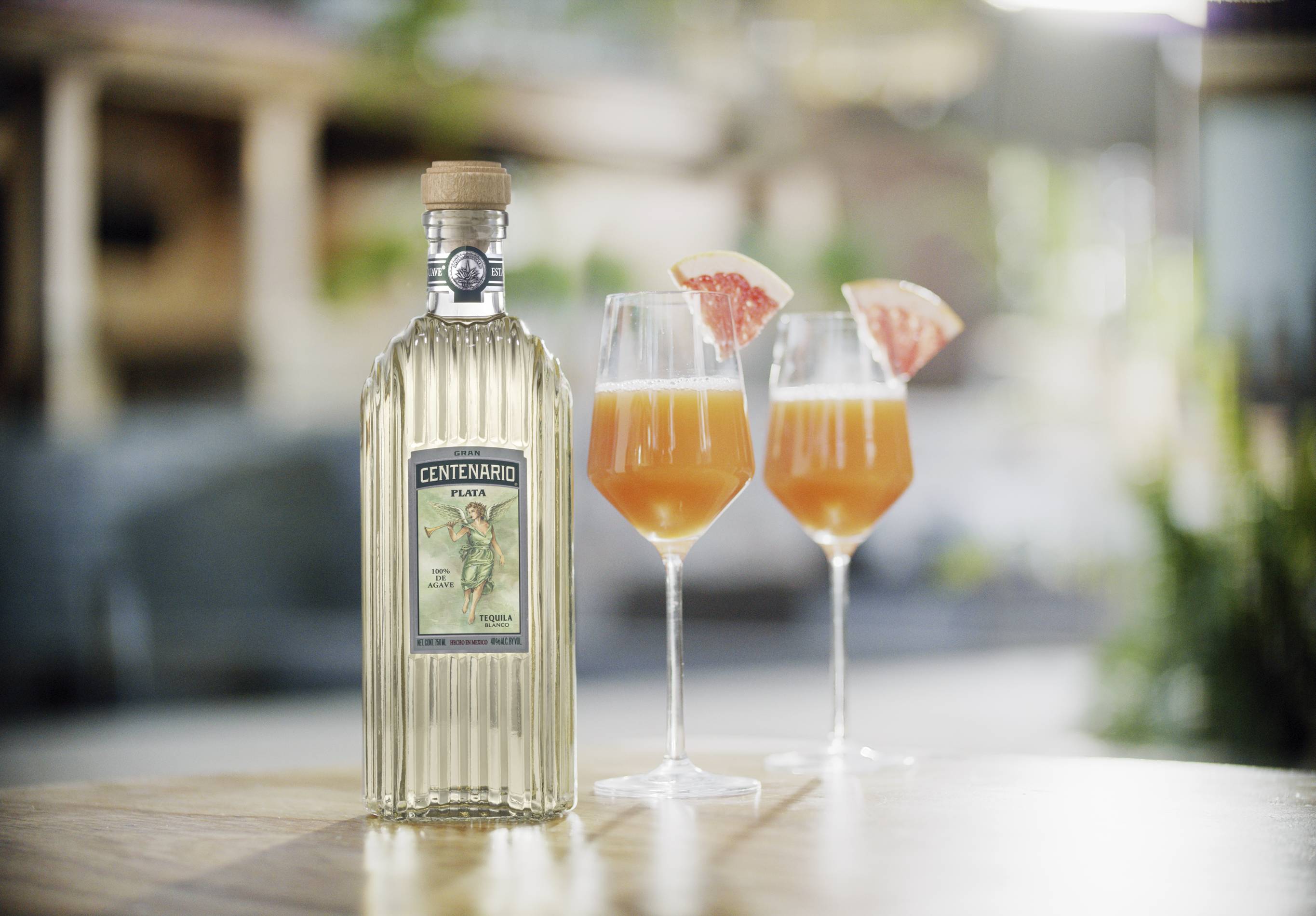 grapefruit tequila mimosa by Gran Centenario