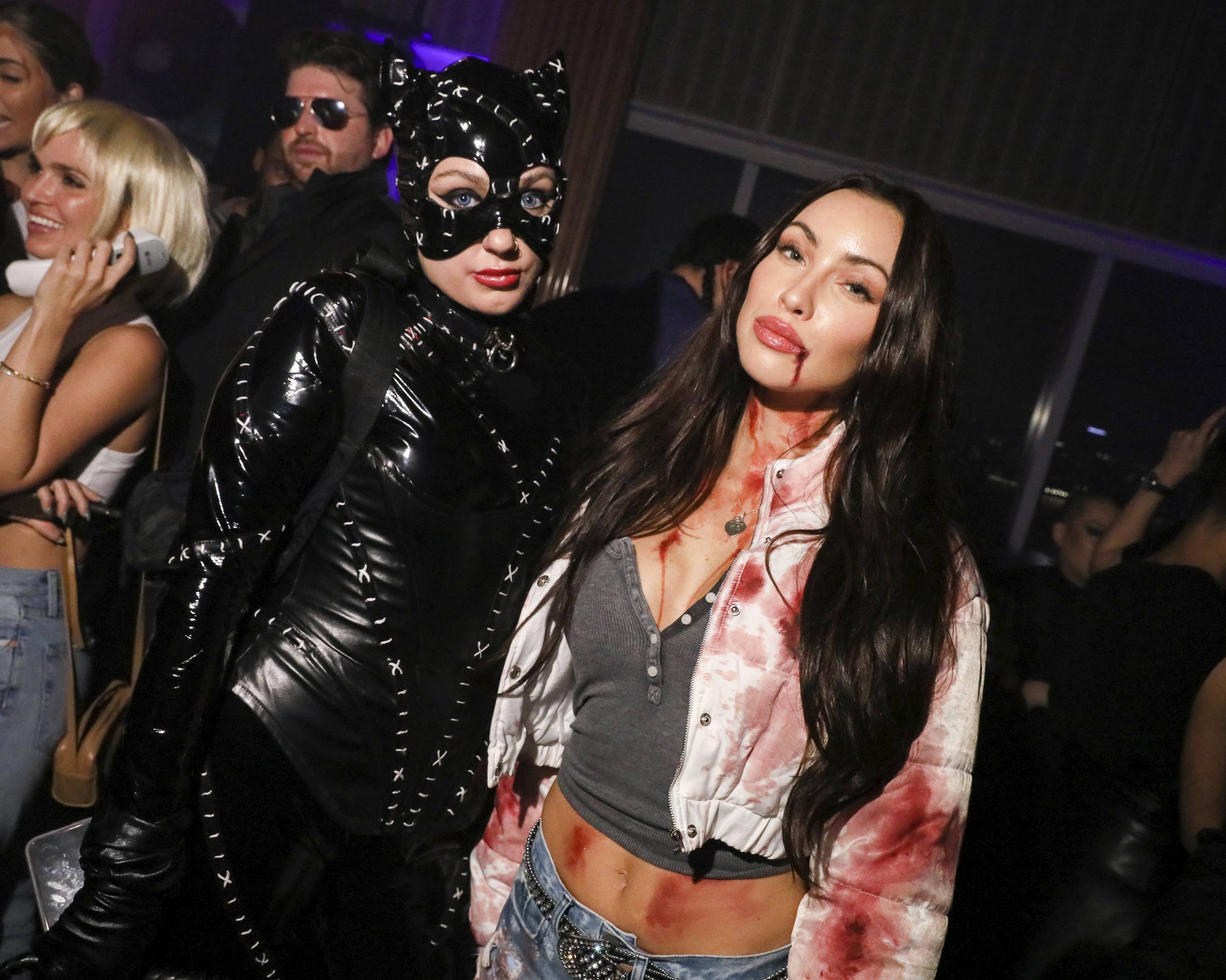 Kelly Shami and Danielle Guizio at the Standard Halloween party 2021