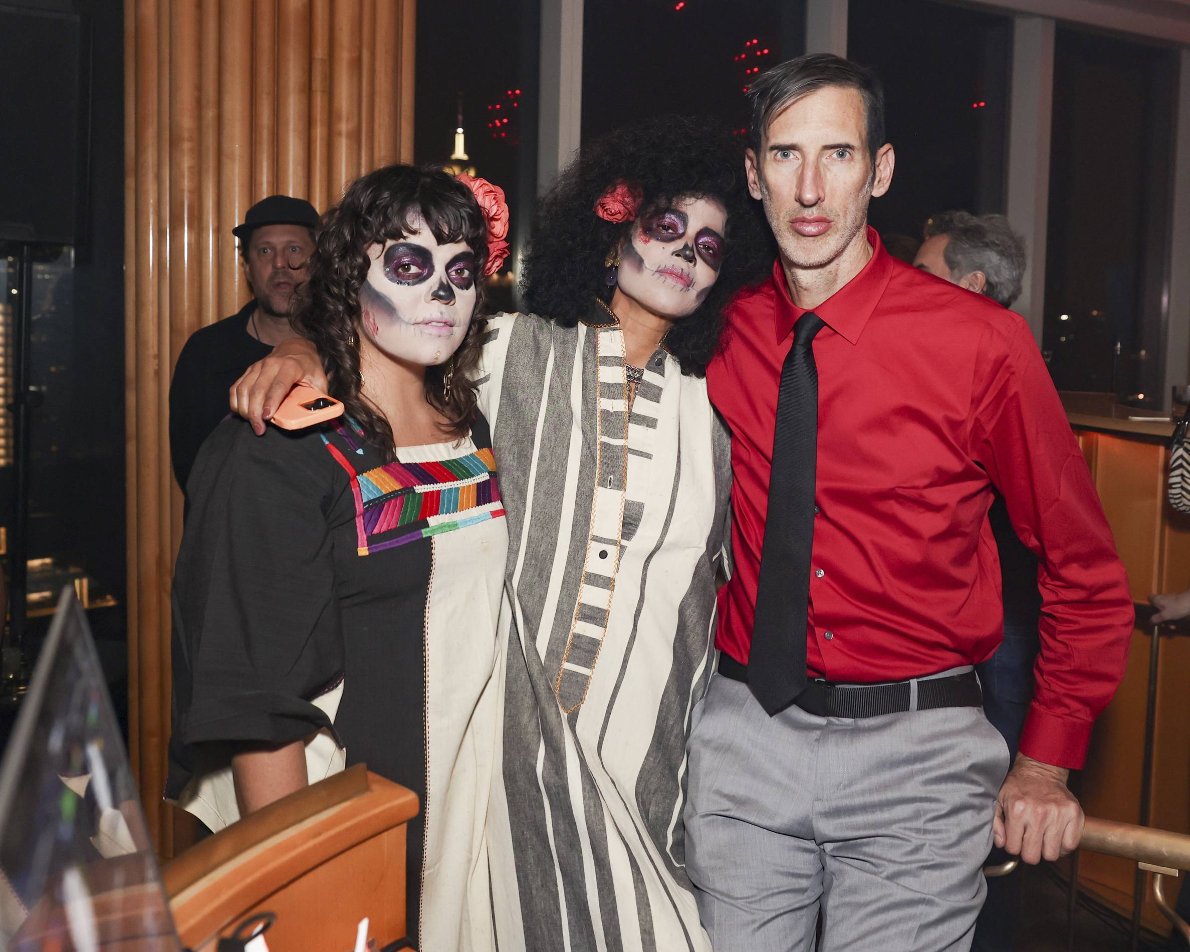 Yola Jimenez and friends pose in costume at the standard halloween party 2022
