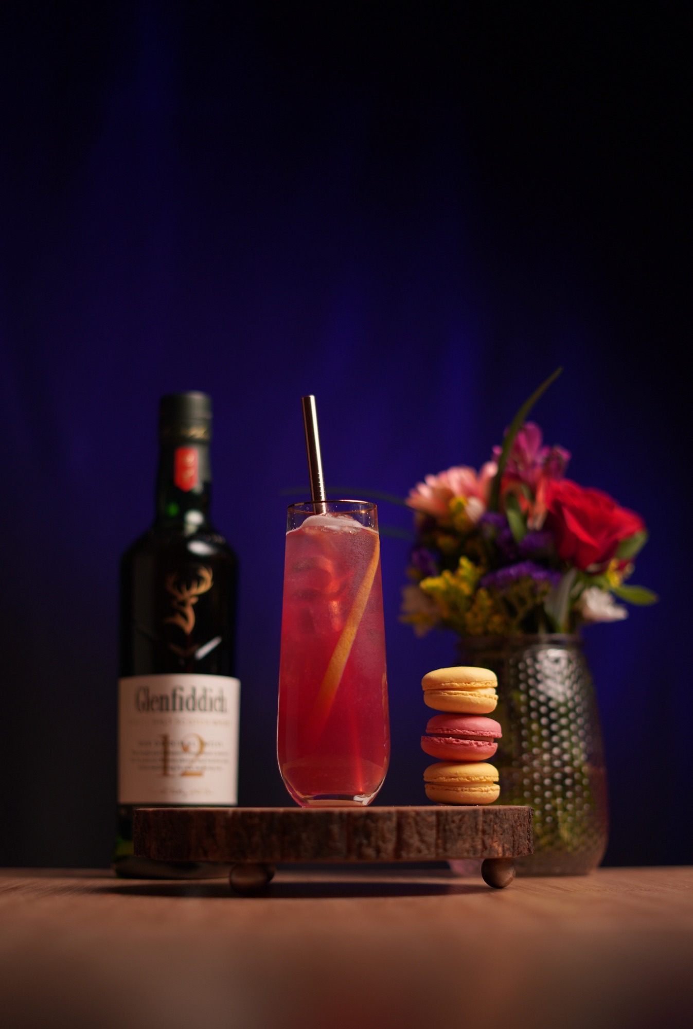 berry fiddich fizz cocktail from glenfiddich