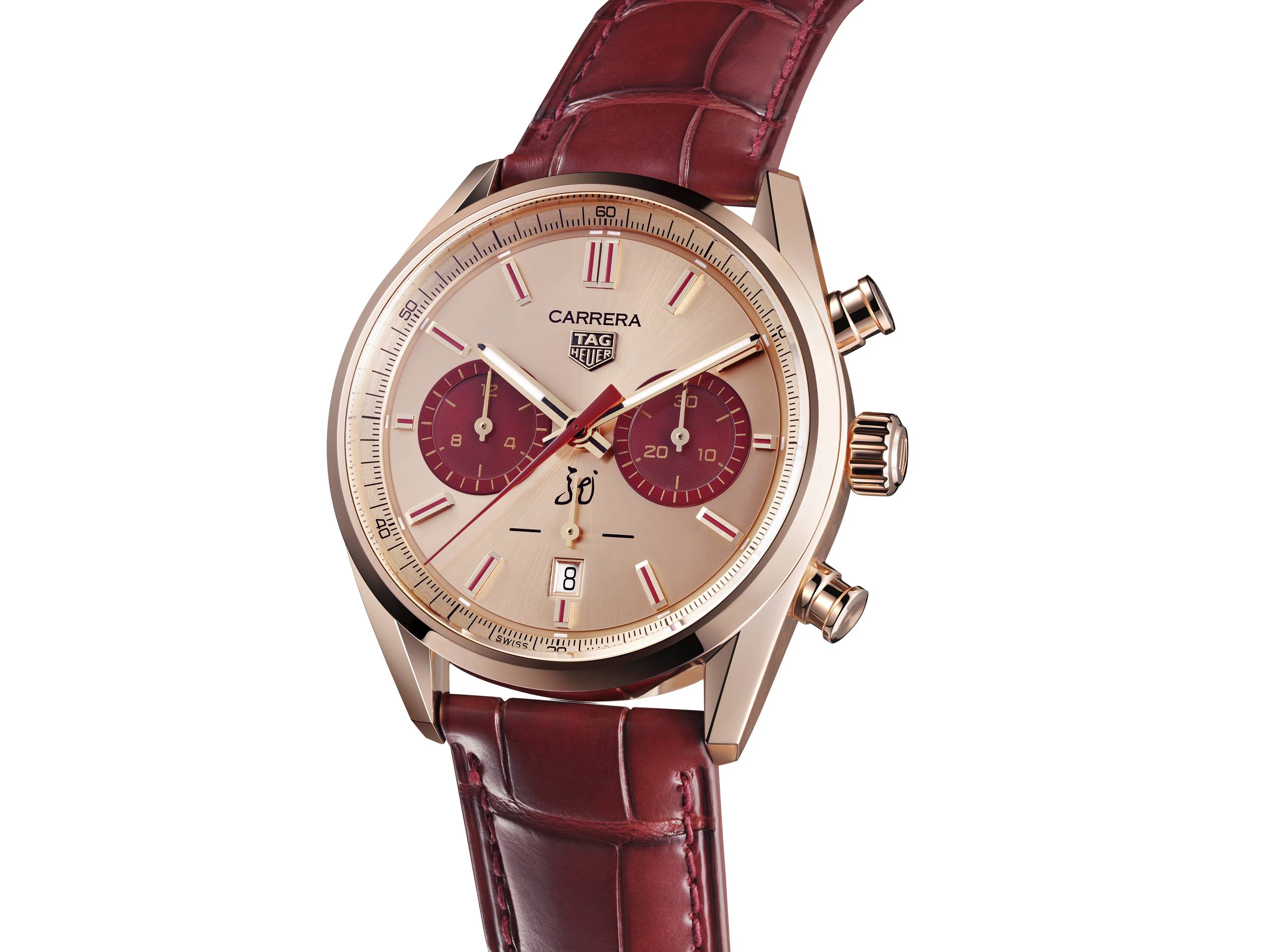tag heuer carrera chronograph, limited edition year of the dragon timepiece