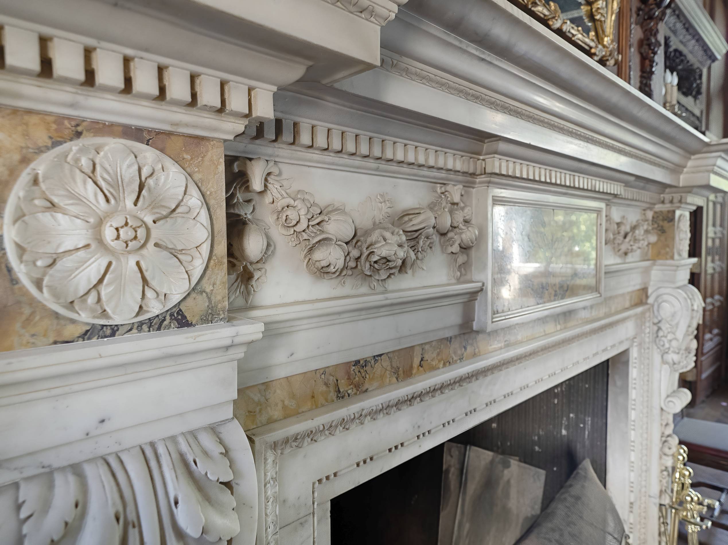 Winfield Hall, fireplace detail