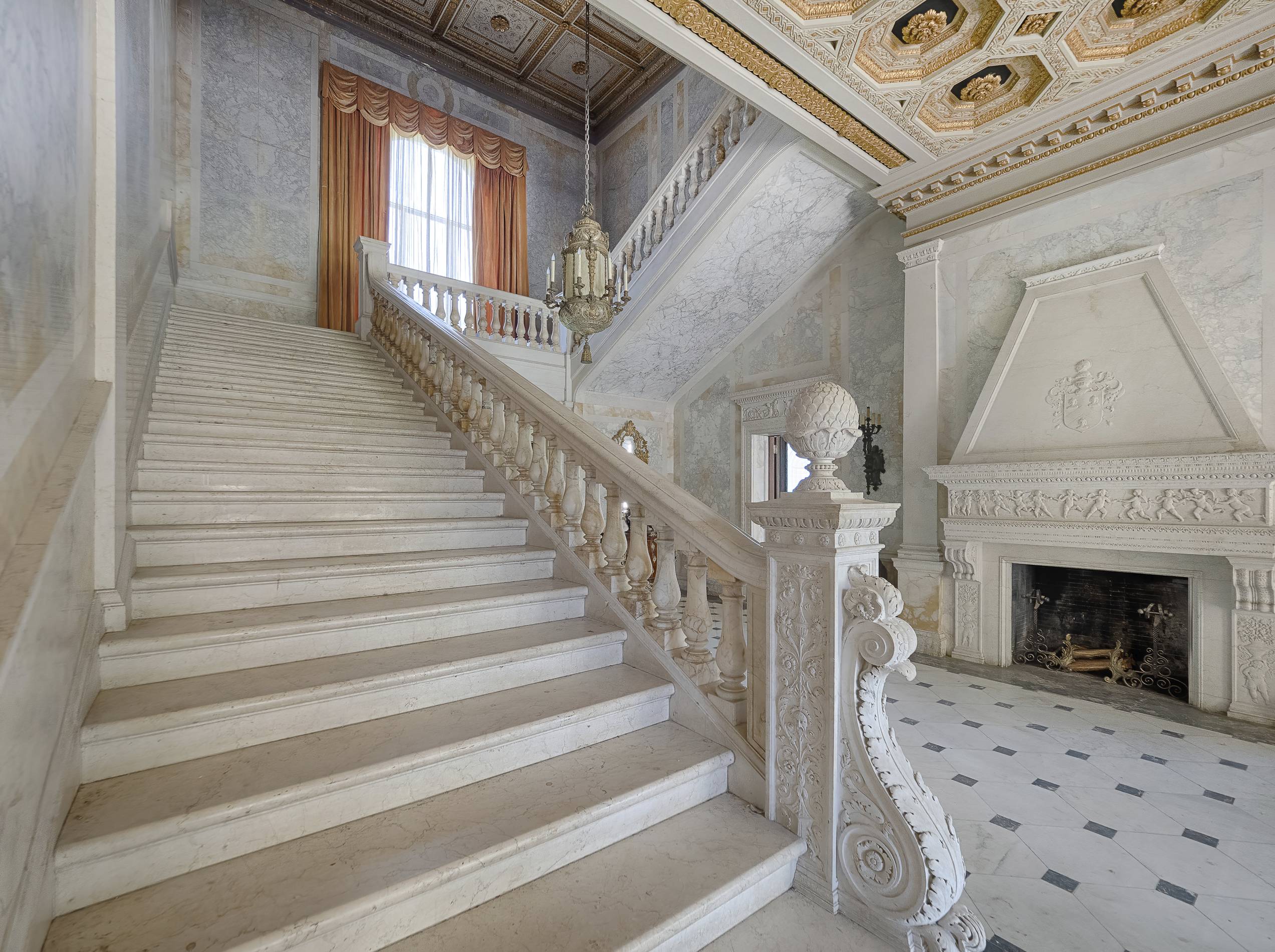Winfield Hall, entrance stairs