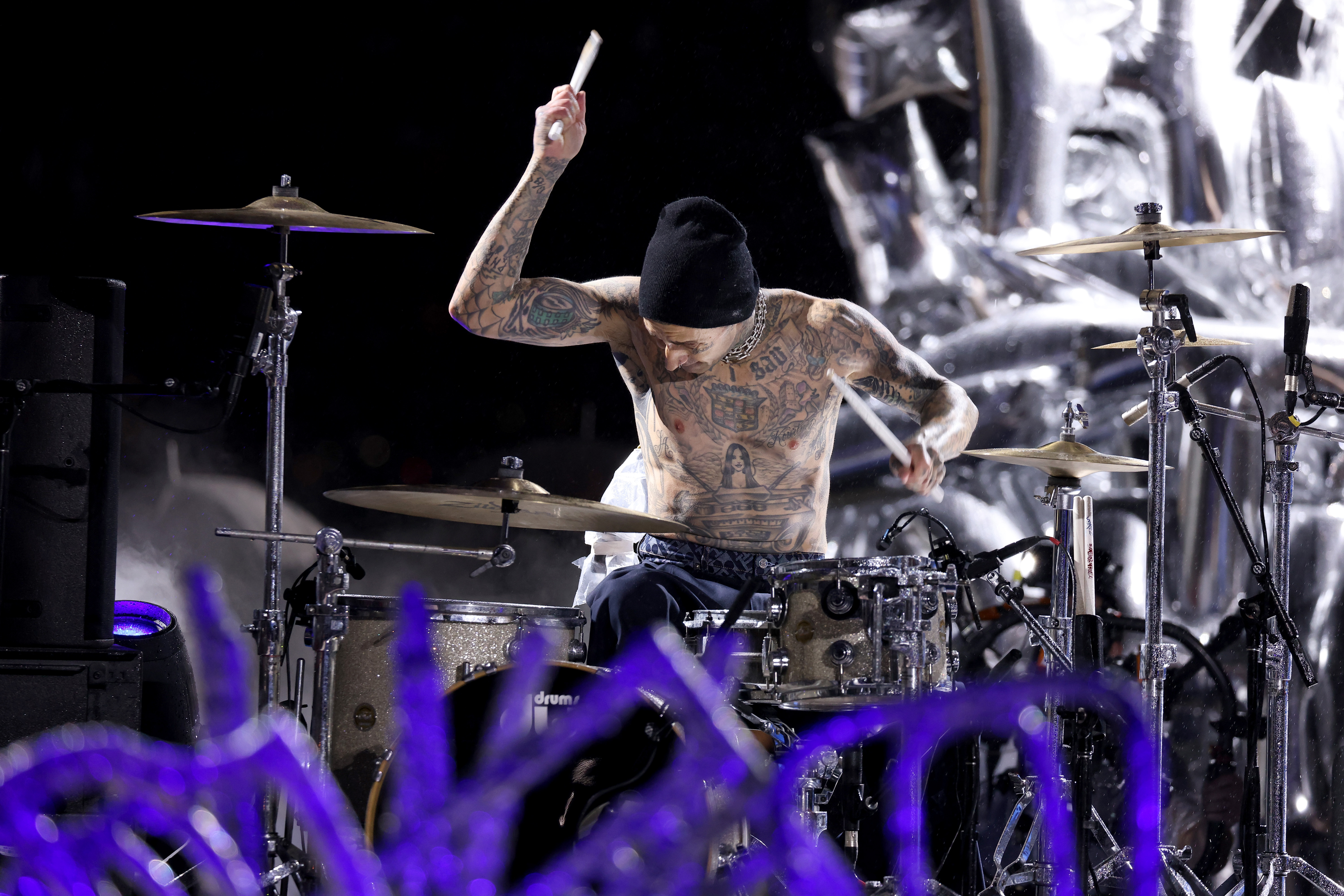 Infrared test Palace Travis Barker Closes The Tommy Hilfiger Show On The Drums