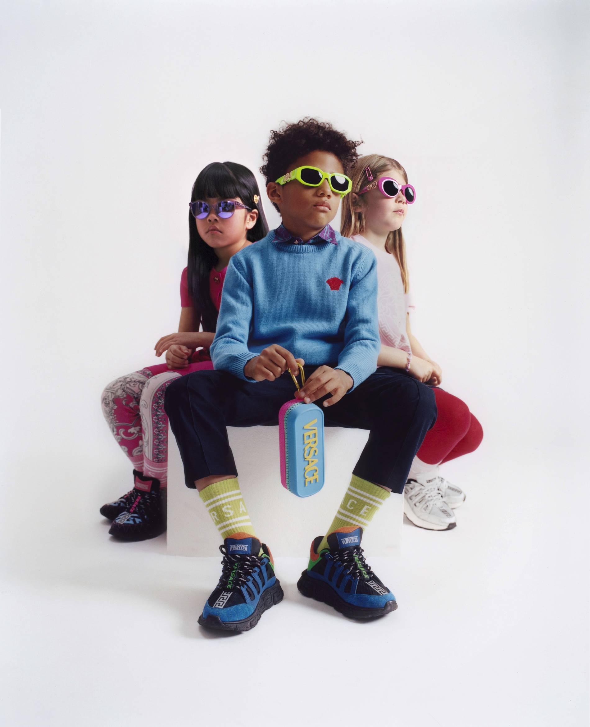 versace kids eyewear collection campaign image 2022