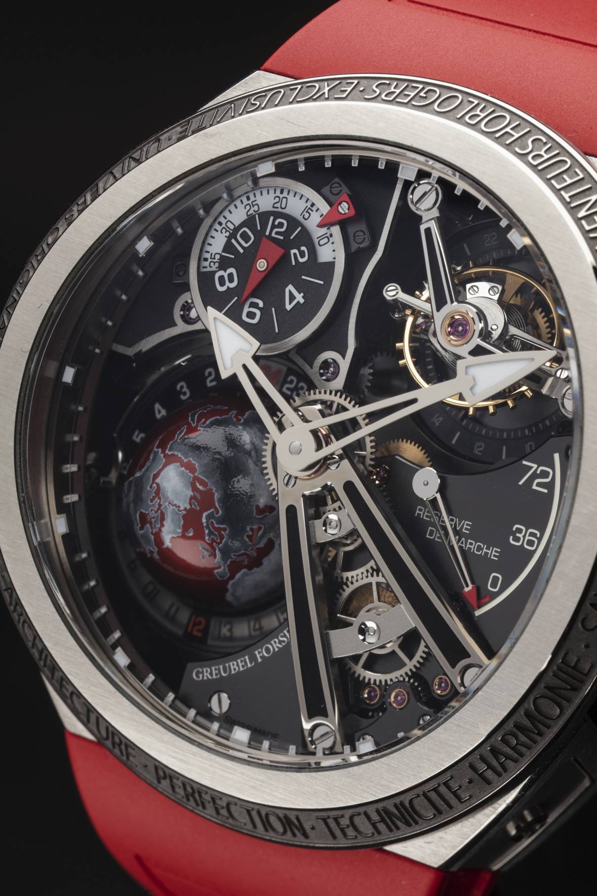 Greubel Forsey GMT Sports watch in red