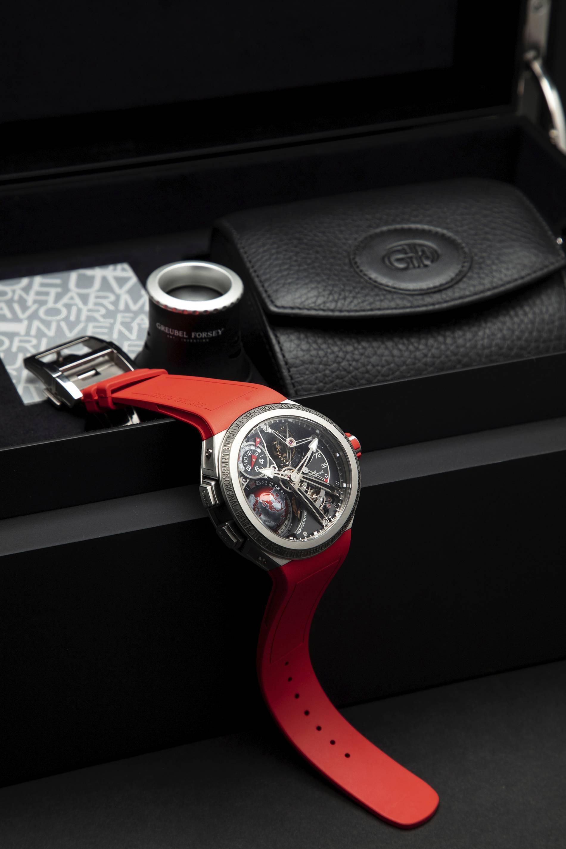 Greubel Forsey GMT Sports watch in red